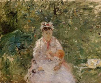 貝爾特 摩裡索特 The Wet Nurse Angele Feeding Julie Manet